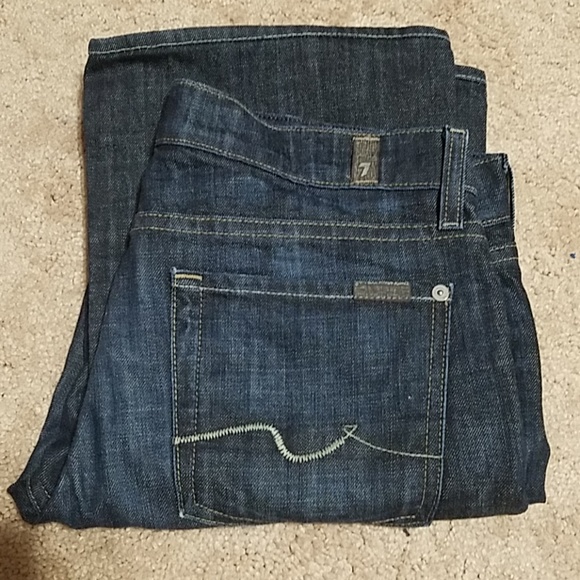7 for all mankind organic denim bootcut jeans - Picture 1 of 5